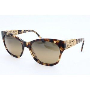 Maui Jim MONSTERA LEAF MJ 747-21B Cat Eye Havana Sunglasses Brown Polarized Lens